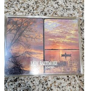 Lady Baltimore Playing Cards 2 Complete Decks Linen in Box Vintage Playing Card